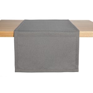 ERWIN M. Tafelloper Ambita structuur; 40x130 cm (BxL); lichtgrijs; rechthoekig