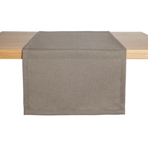 ERWIN M. Tafelloper Ambita structuur; 40x130 cm (BxL); taupe; rechthoekig