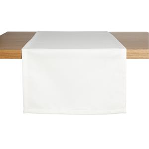ERWIN M. Tafelloper Ambita structuur; 40x130 cm (BxL); wit; rechthoekig