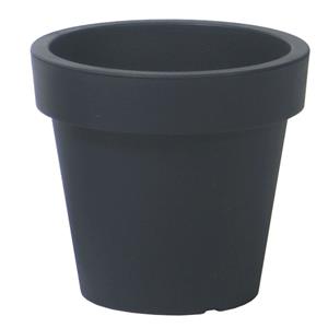 Prosperplast Bloempot - kunststof - antraciet - D29 x H27 cm