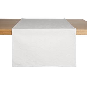 ERWIN M. Tafelloper Biella; 40x130 cm (BxL); wit; rechthoekig
