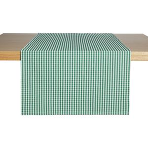 ERWIN M. Tafelloper La Villa; 40x130 cm (BxL); groen; rechthoekig; 2 stuk / verpakking