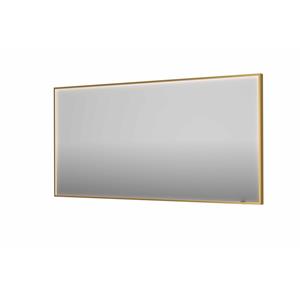 INK Spiegel  SP19 160x4x80 cm incl. direct LED-Verlichting Rondom en Spiegelverwarming Mat Goud