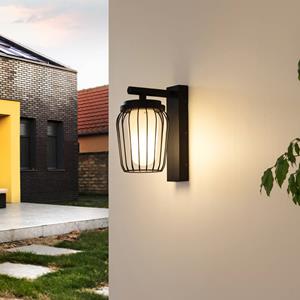LUCANDE buitenwandlamp Chandan, 30 cm, antraciet, aluminium
