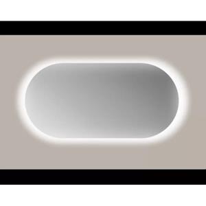 Sanicare Spiegel  Q-Mirrors 120x70 cm Ovaal Met Rondom LED Cold White en Afstandsbediening incl. ophangmateriaal