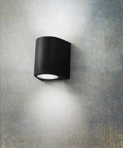 Fumagalli Buitenwandlamp Marta 160 zwart/frosted GU10 CCT up/down