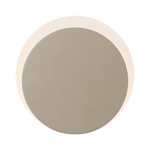 HELL LED wandlamp Sun-B, zandkleurig, Ø 15cm, IP54, dimmer
