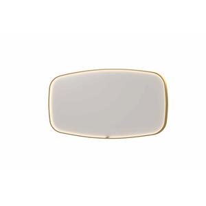 INK Spiegel  SP31 160x4x80 cm incl. LED-verlichting en Spiegelverwarming Geborsteld Mat Goud