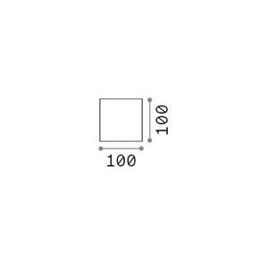 Ideallux Ideal Lux buitenwandlamp Atom antraciet, 10 cm, metaal