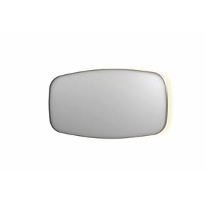 INK Spiegel  SP30 160x4x80 cm incl. Indirect LED-Verlichting Rondom en Spiegelverwarming Geborsteld RVS