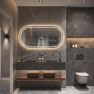 Hipp Design Spiegel  Phantom 005 Met Verlichting Incl. Spiegelverwarming (Alle Maten)
