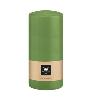 Wiedemann Cilinderkaars/stompkaars - lichtgroen - 15 x 7 cm - 63 branduren -