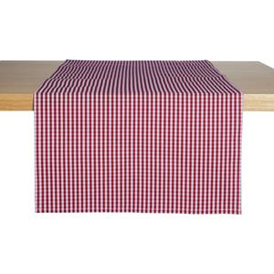 ERWIN M. Tafelloper La Villa; 40x130 cm (BxL); rood; rechthoekig; 2 stuk / verpakking