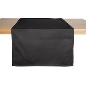 PULSIVA Tafelloper Oblia; 40x130 cm (BxL); zwart; rechthoekig; 6 stuk / verpakking