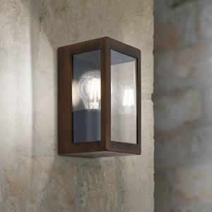 Orion Buitenwandlamp LUMINA, roestzwart, roestvrij staal, glas, IP44