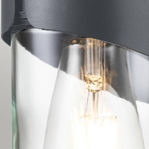 ELSTEAD Buitenwandlamp Porto, roestvrij staal, grijs