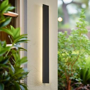 LUCANDE LED buiten wandlamp Melira, lengte 100cm, antraciet