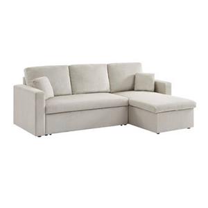 Sweeek  Corduroy hoekslaapbank, 3-zits