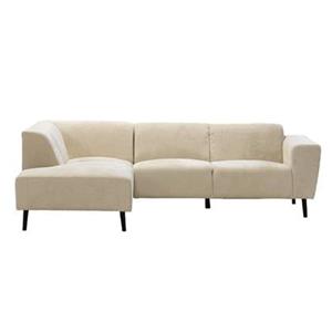Giga Meubel  Hoekbank Beige - 3-Zits Links - 242x160x73cm - Turin