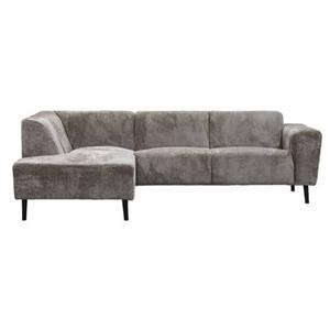 Giga Meubel  Hoekbank Taupe - 3-Zits Links - 242x160x73cm - Turin