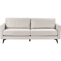 Beliani  MALA - Driezitsbank - Lichtbeige - Polyester