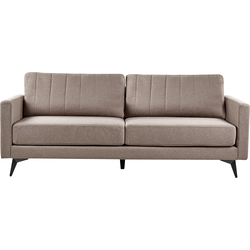 Beliani  MALA - Driezitsbank - Lichtbruin - Polyester