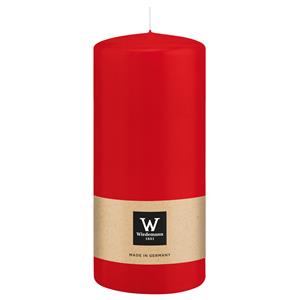 Wiedemann Cilinderkaars/stompkaars - rood - 15 x 7 cm - 63 branduren -