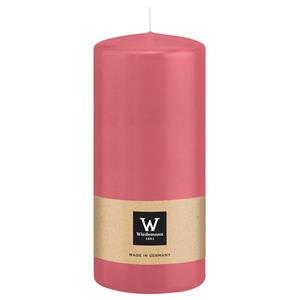 Wiedemann Cilinderkaars/stompkaars - roze - 15 x 7 cm - 63 branduren -