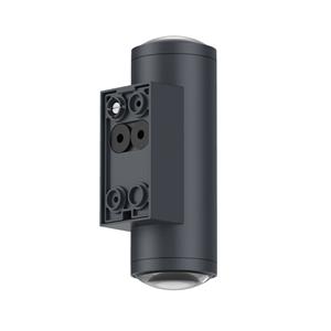 LCD LED buiten wandlamp 5155, 2 x 4 W, up & down, grafiet, aluminium