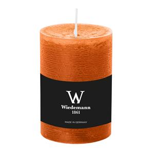 Wiedemann Cilinderkaars/stompkaars - rustieke kaars - cognac bruin - 7 x 10 cm - 43 branduren -