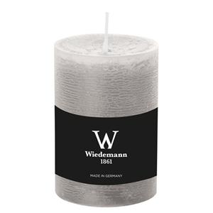 Wiedemann Cilinderkaars/stompkaars - rustieke kaars - lichtgrijs - 7 x 10 cm - 43 branduren -