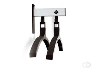 Basic Pro-line wandgarderobe met 2 kledinghangers - grijs/zwart
