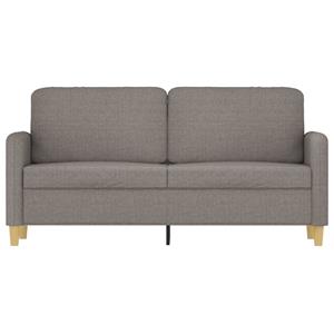 vidaXL Tweezitsbank 140 cm stof taupe