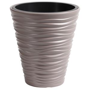 Prosperplast Plantenpot Sand Dunes - kunststof - beige - D30 cm