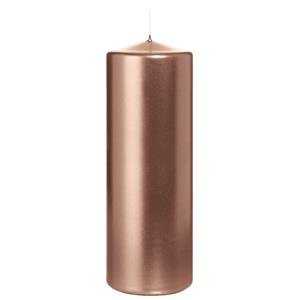 Wiedemann Cilinderkaars/stompkaars - metallic rosé goud - 20 x 7 cm - 103 branduren -