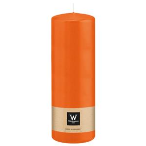 Wiedemann Cilinderkaars/stompkaars - oranje - 20 x 7 cm - 103 branduren -