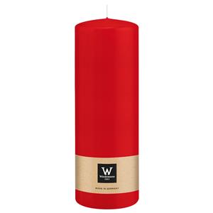 Wiedemann Cilinderkaars/stompkaars - rood - 20 x 7 cm - 103 branduren -