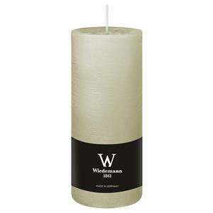 Wiedemann Cilinderkaars/stompkaars - rustieke kaars - ivoorwit - 7 x 16 cm - 66 branduren -