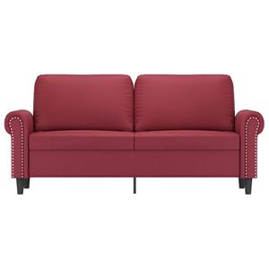 vidaXL Tweezitsbank 140 cm kunstleer wijnrood