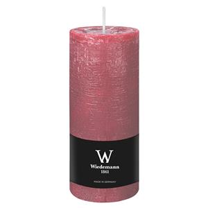 Wiedemann Cilinderkaars/stompkaars - rustieke kaars - oudroze - 7 x 16 cm - 66 branduren -