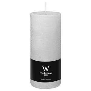 Wiedemann Cilinderkaars/stompkaars - rustieke kaars - wit - 7 x 16 cm - 66 branduren -