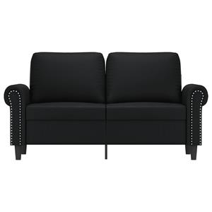 vidaXL Tweezitsbank 120 cm kunstleer zwart