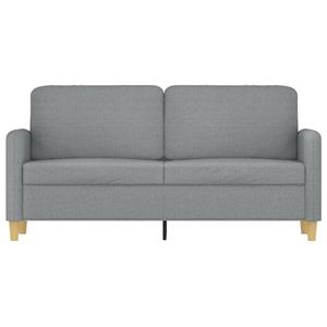 vidaXL Tweezitsbank 140 cm stof lichtgrijs