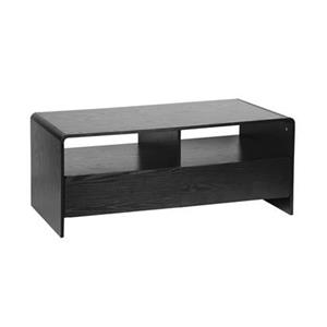 Sweeek  TV-meubel met 2 laden en 2 legplanken, afgerond houteffect