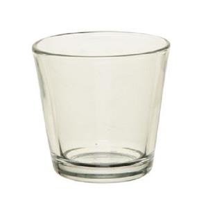 Merkloos Theelichthouder - 7,5 cm - transparant - glas - waxinelichthouder - kaarsenhouder -