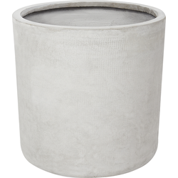 Beliani  MESSENE - Bloempot - Grijs - 42 cm - Klei-vezelmengsel