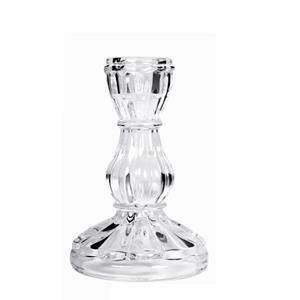 Concorde Kaarsen kandelaar - 7 x 11 cm - decoratief glas - dinerkaarsen standaard -