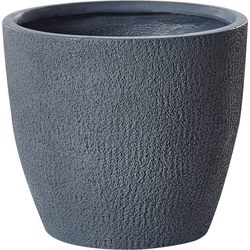 Beliani  KANNIA - Bloempot - Grijs - 36 cm - Klei-vezelmengsel