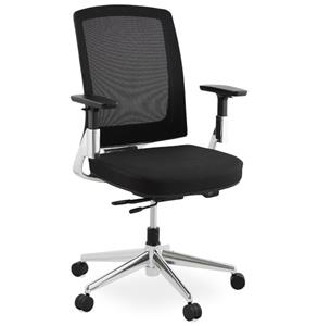 Meubelen-Online Bureaustoel Tepper stof zwart design