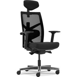 Alterego Ergonomische Bureaustoel Impero Van Zwarte Stof